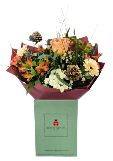 Christmas Sunset Bouquet of Flowers